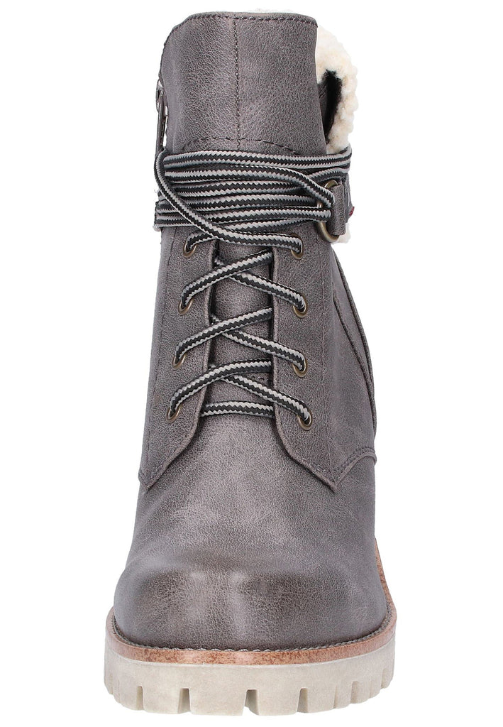 s.Oliver Stiefelette Lederimitat/Textil Graphit - surf4shoes