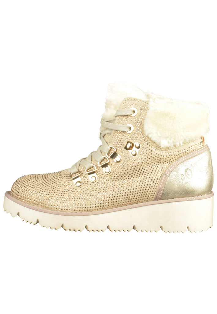 s.Oliver Stiefelette Lederimitat/Textil Weiß - surf4shoes