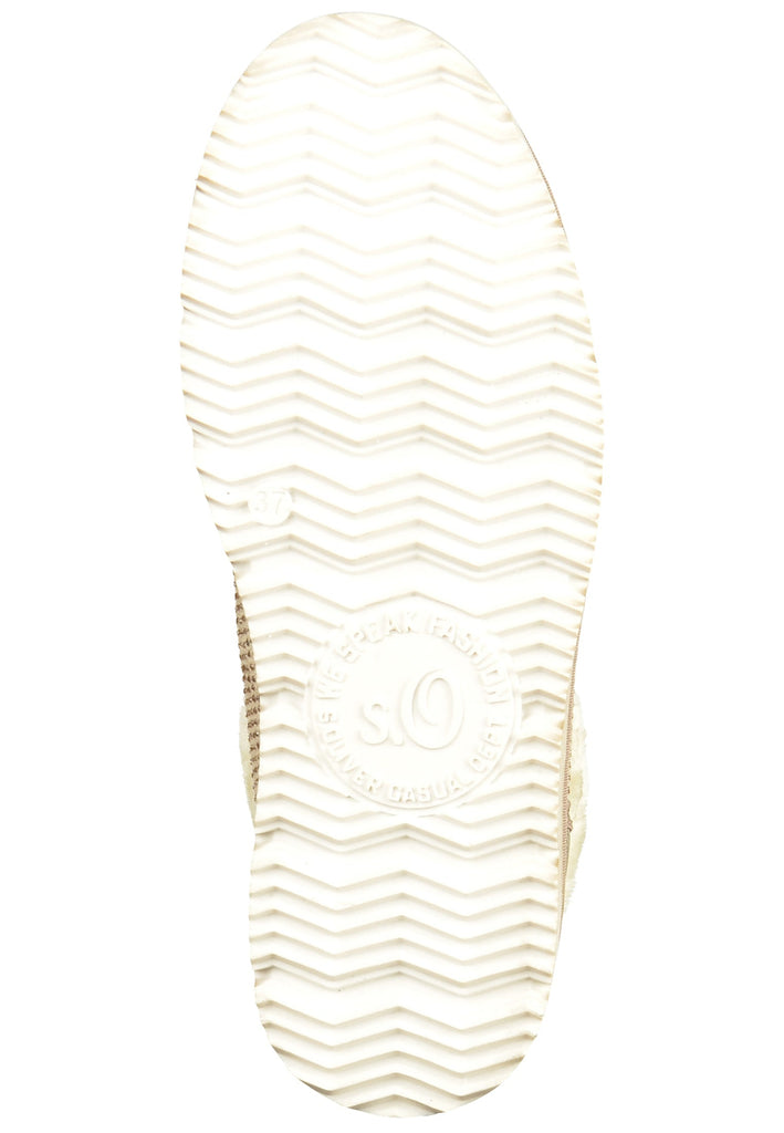 s.Oliver Stiefelette Lederimitat/Textil Weiß - surf4shoes