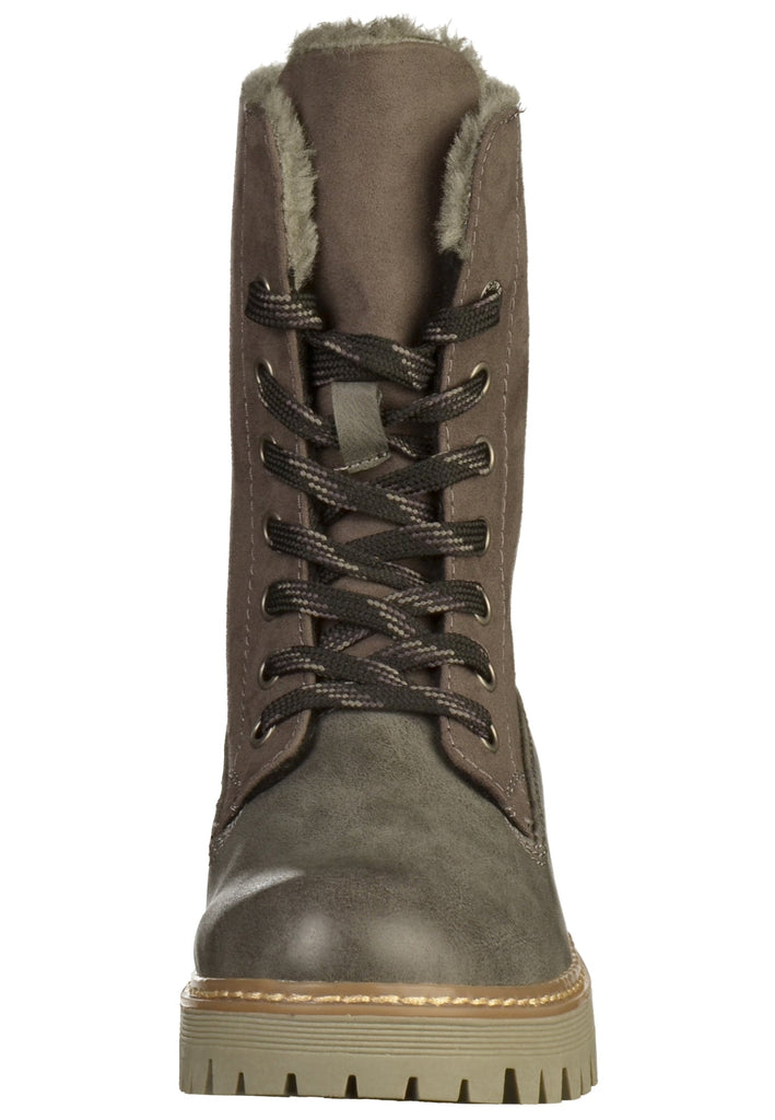 s.Oliver Stiefelette Lederimitat/Textil Graphit - surf4shoes