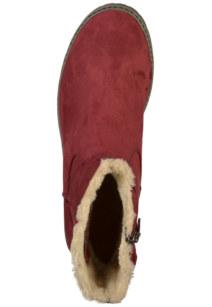 s.Oliver Stiefelette Textil Rot - surf4shoes