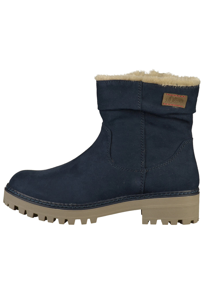 s.Oliver Stiefelette Textil Blau - surf4shoes
