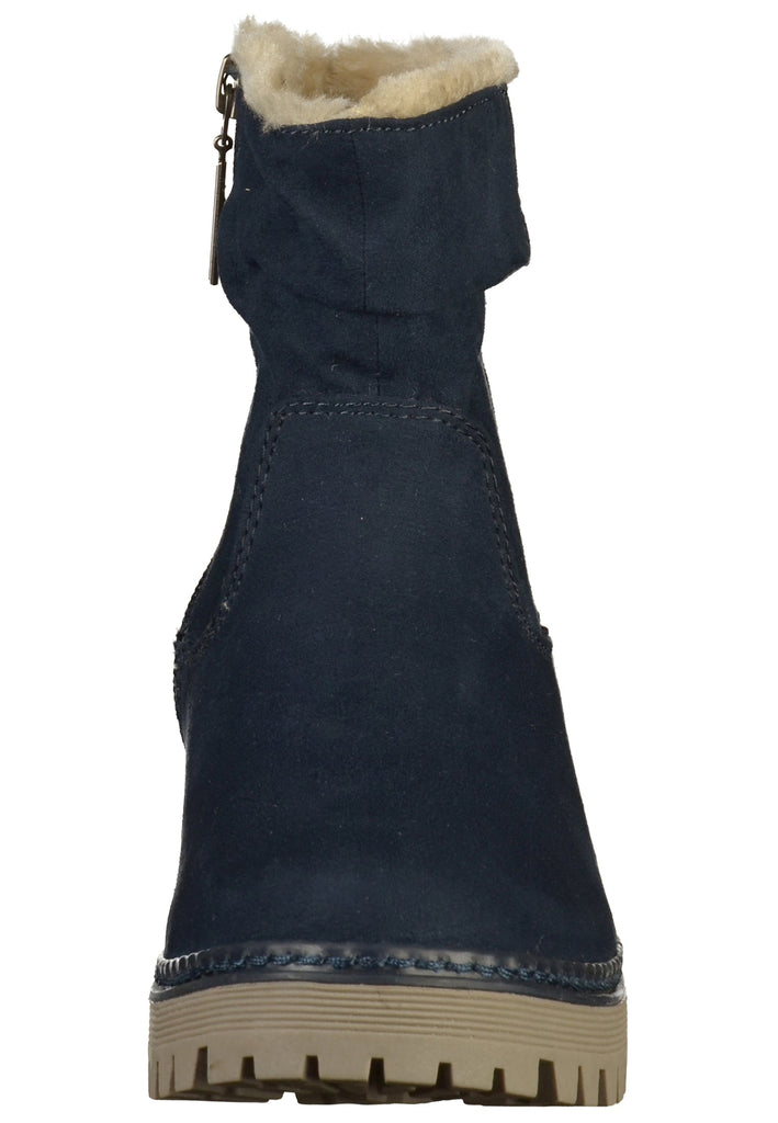 s.Oliver Stiefelette Textil Blau - surf4shoes