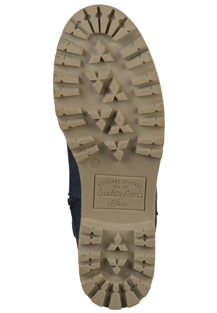 s.Oliver Stiefelette Textil Blau - surf4shoes