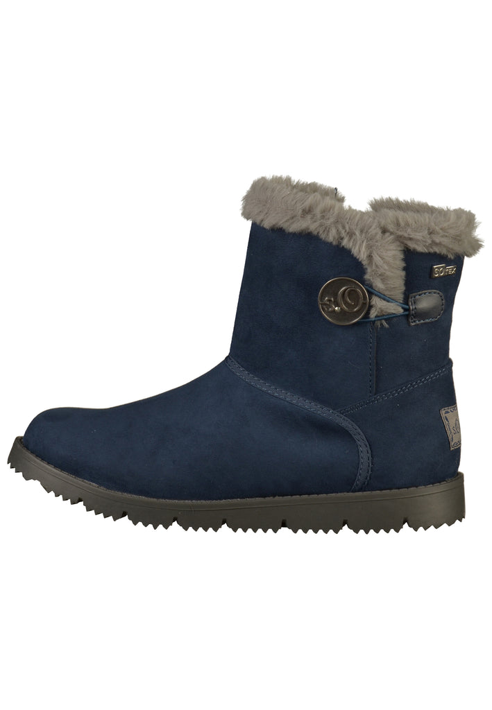 s.Oliver Stiefelette Textil Blau - surf4shoes