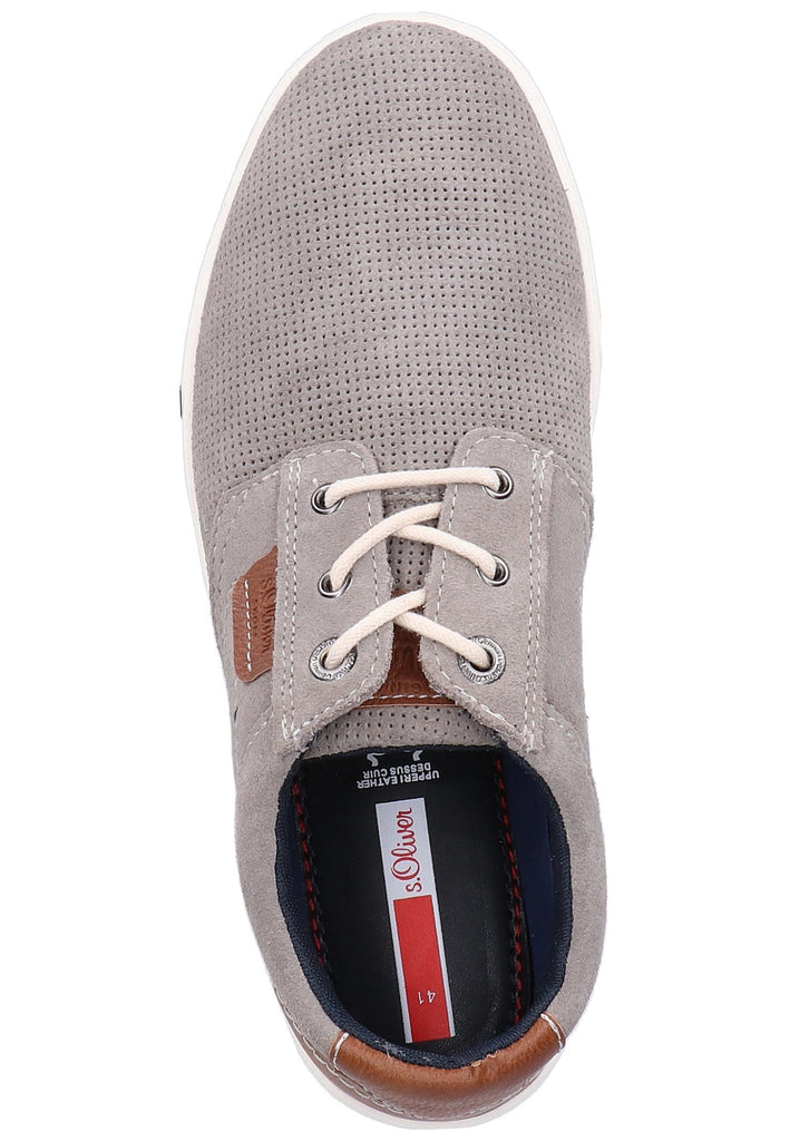 s.Oliver Halbschuhe Leder/Synthetik Grau - surf4shoes