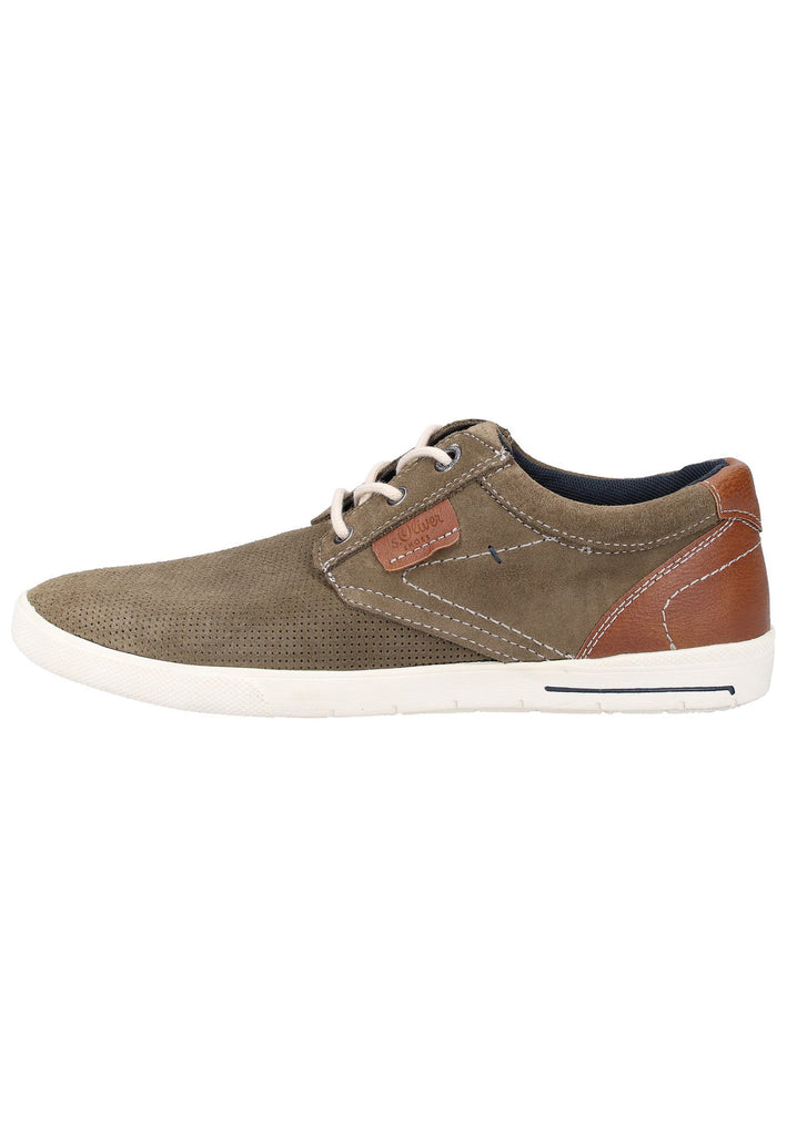 s.Oliver Halbschuhe Leder Oliv - surf4shoes