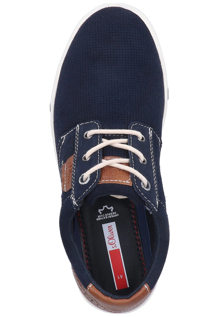 s.Oliver Halbschuhe Leder/Synthetik Navy - surf4shoes