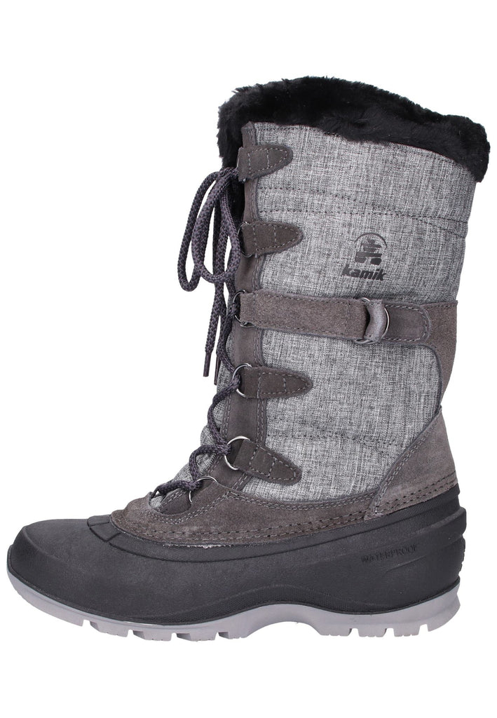 Kamik Stiefel Leder/Textil Grau - surf4shoes