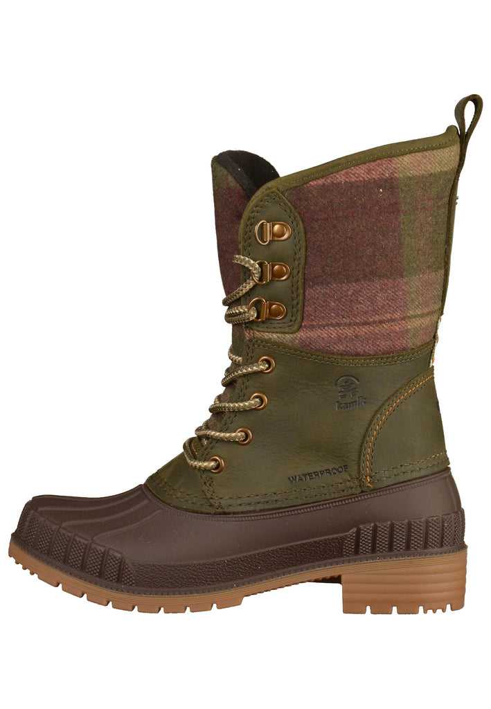Kamik Stiefel Textil Khaki - surf4shoes