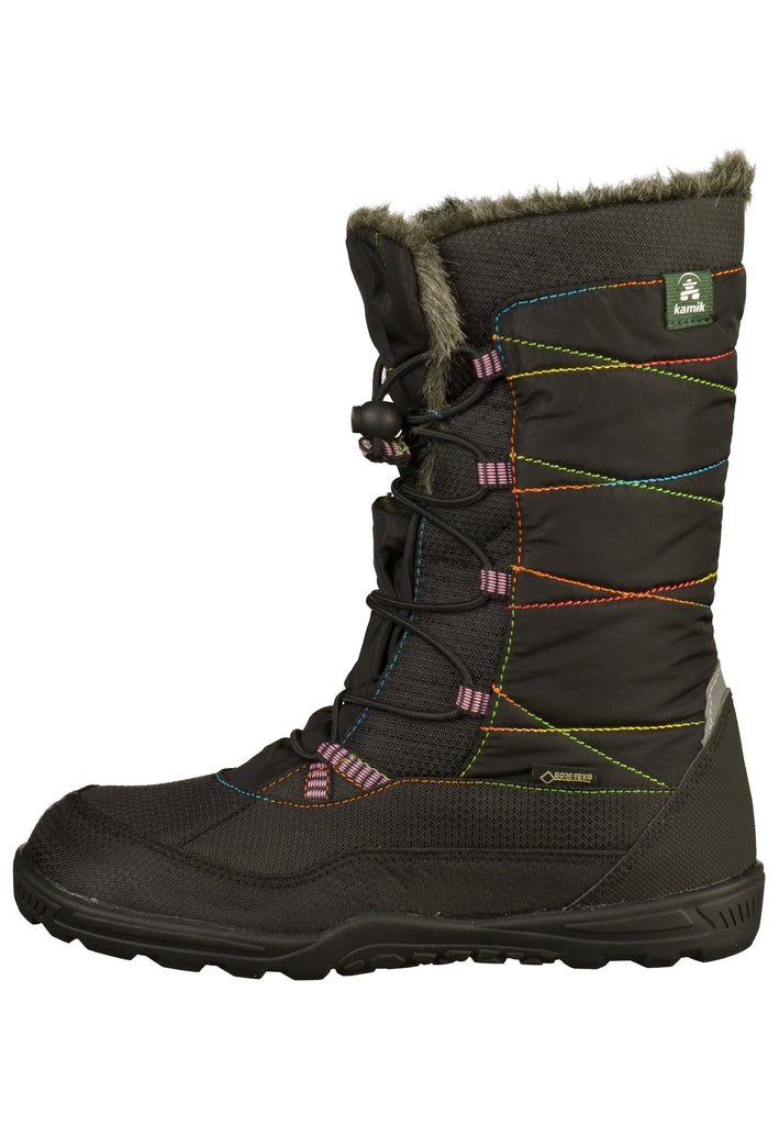 Kamik Stiefel Lederimitat/Textil Schwarz - surf4shoes