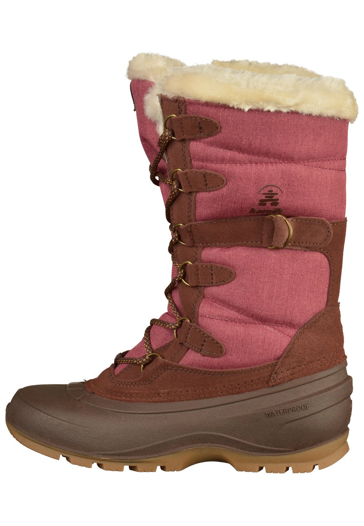 Kamik Stiefel Leder/Textil Burgundy Warmfutter - surf4shoes