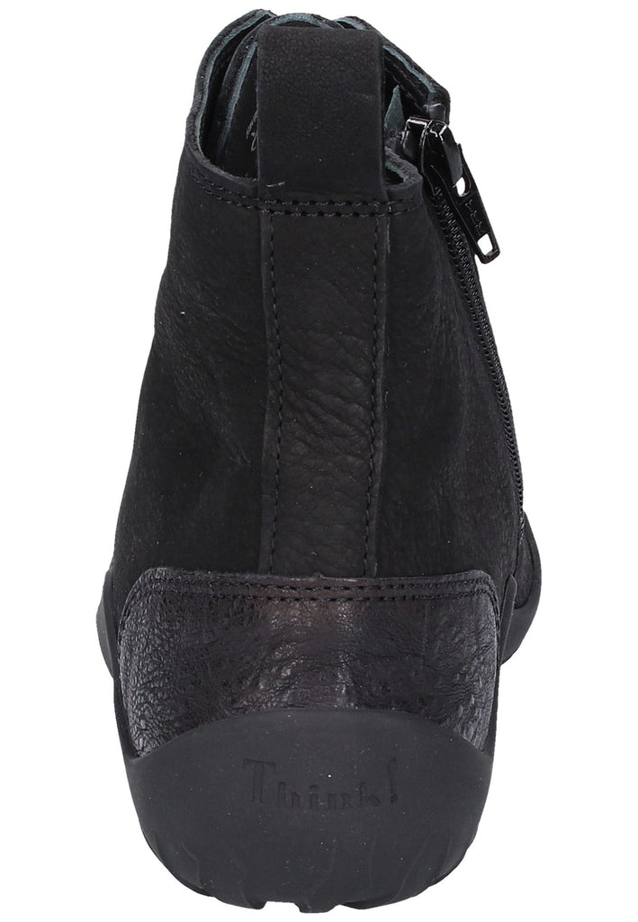 Think! Stiefelette Nubukleder Schwarz - surf4shoes