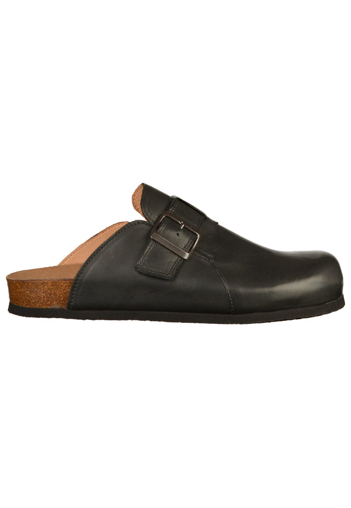 Think! Clogs Leder Schwarz - surf4shoes