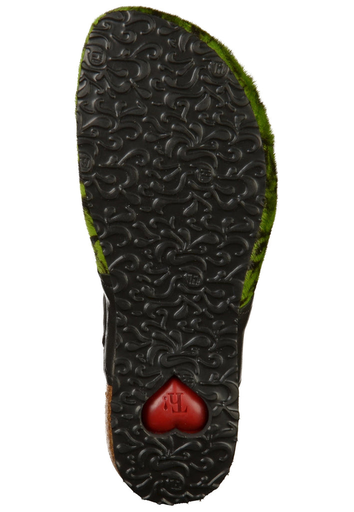 Think! Clogs Leder Grün - surf4shoes