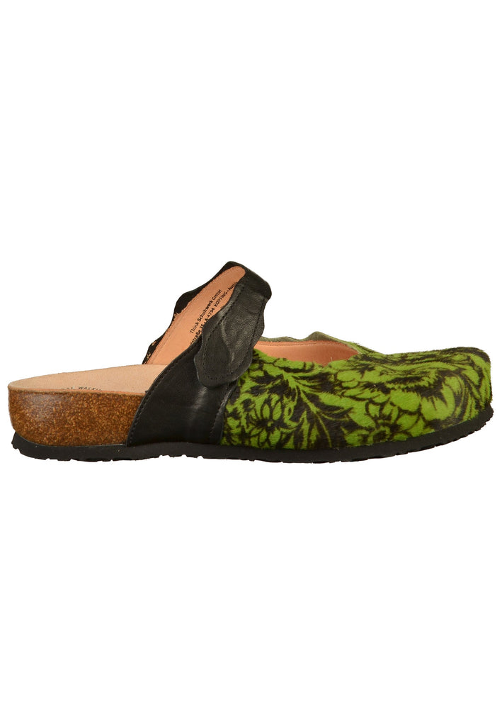 Think! Clogs Leder Grün - surf4shoes