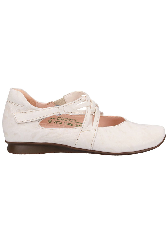 Think! Ballerinas Leder Weiß - surf4shoes