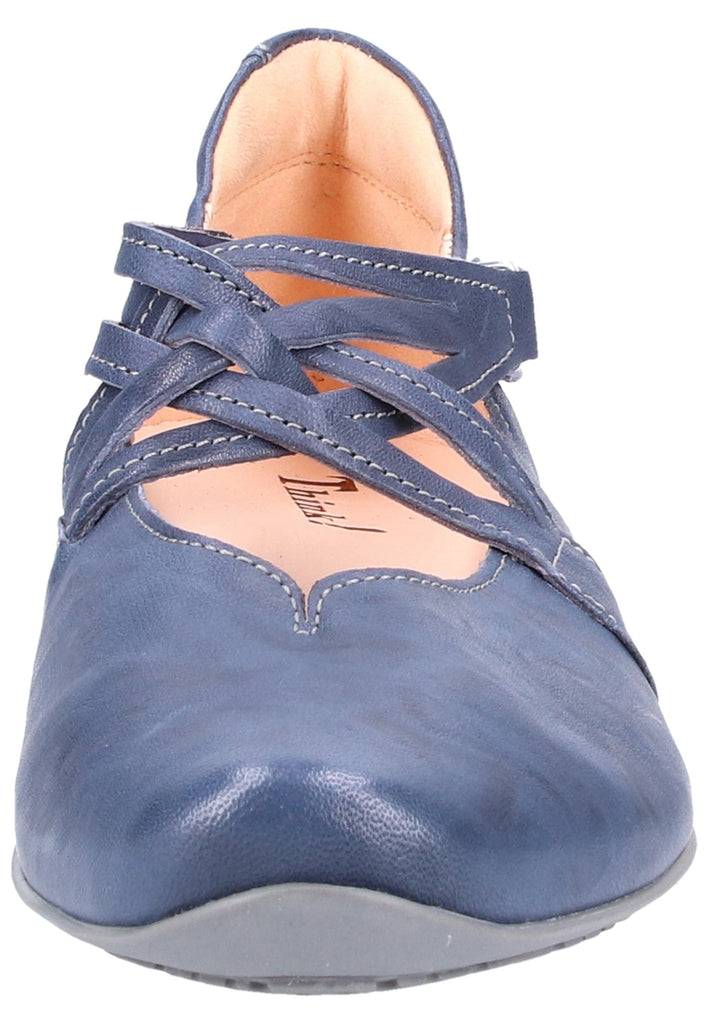 Think! Ballerinas Leder Blau - surf4shoes