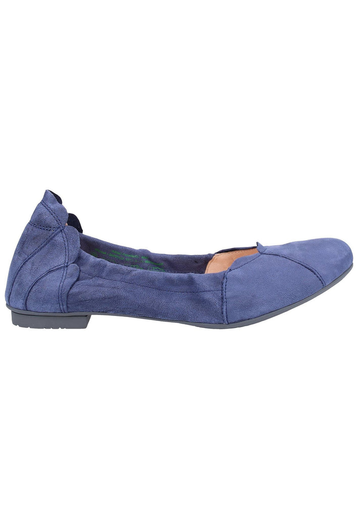 Think! Ballerinas Leder Blau - surf4shoes