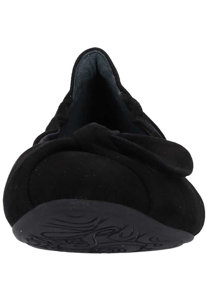 Think! Ballerinas Nubukleder Schwarz - surf4shoes