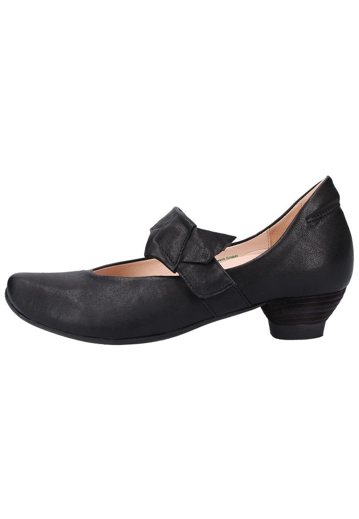 Think! Pumps Leder Schwarz - surf4shoes