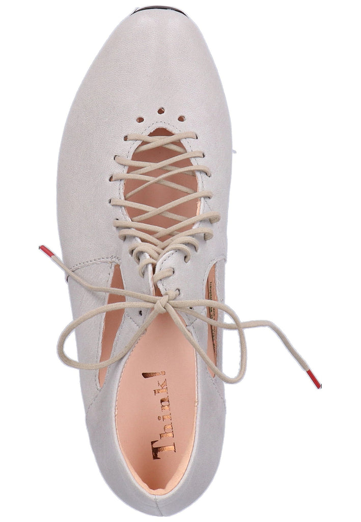 Think! Halbschuhe Leder Hellgrau - surf4shoes