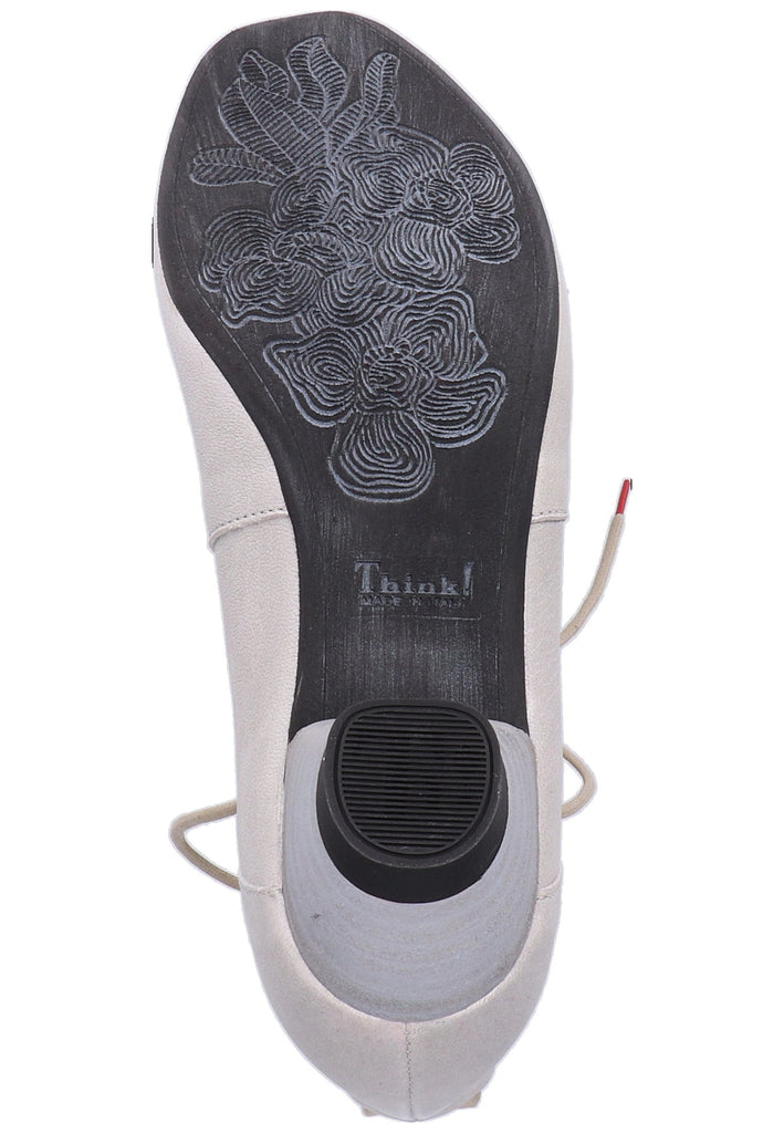 Think! Halbschuhe Leder Hellgrau - surf4shoes