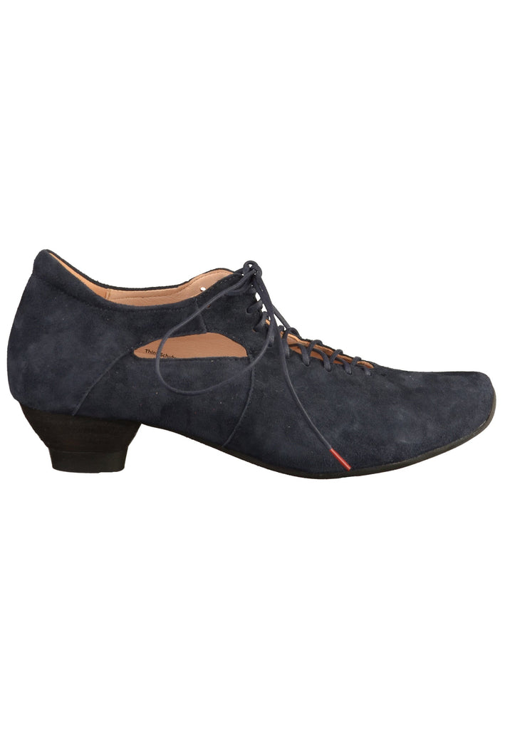 Think! Halbschuhe Veloursleder Dunkelblau - surf4shoes