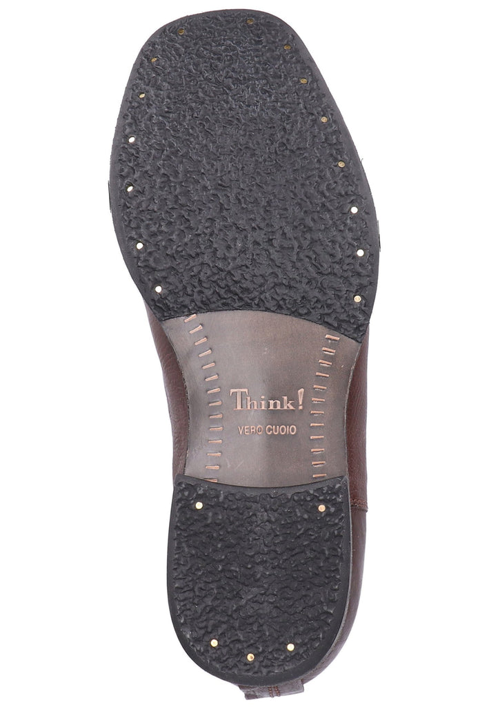 Think! Businessschuhe Glattleder Dunkelbraun - surf4shoes
