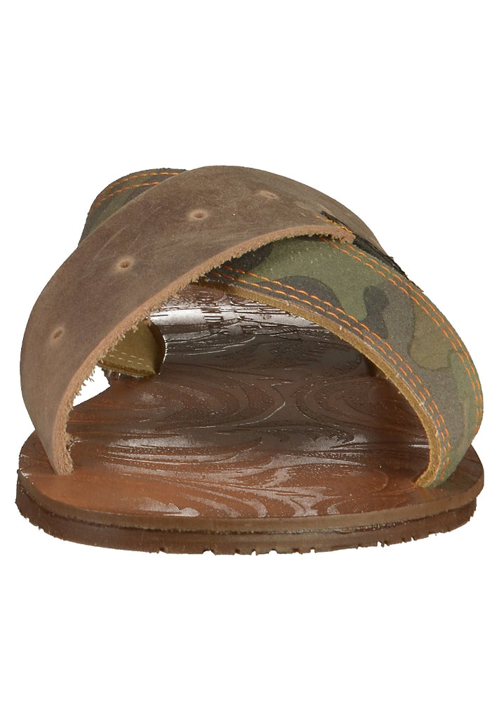 Replay Pantoletten Leder/Textil Braun - surf4shoes