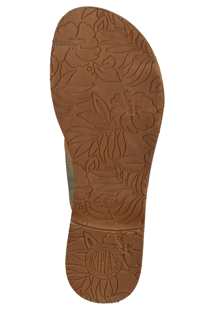 Replay Pantoletten Leder/Textil Braun - surf4shoes