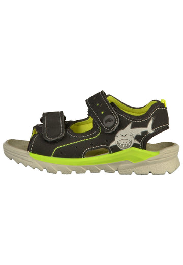 Ricosta Sandalen Lederimitat/Textil Schwarz - surf4shoes