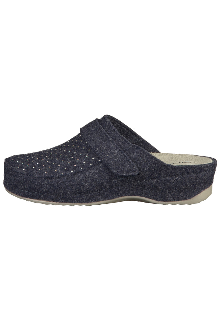 Rohde Pantoletten Textil Blau - surf4shoes