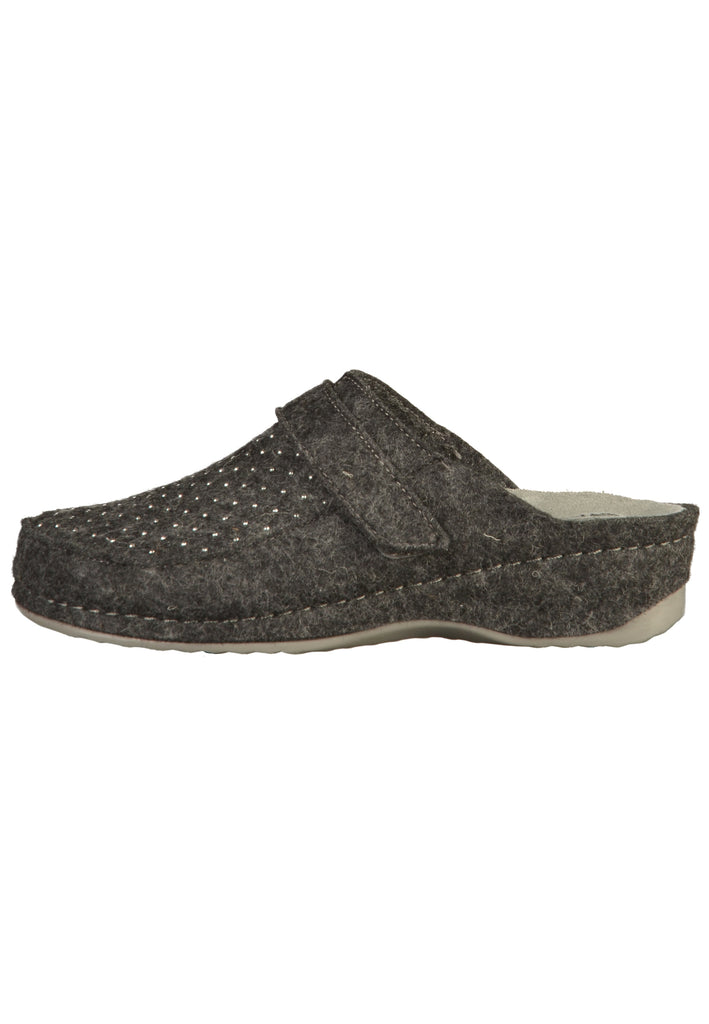 Rohde Pantoletten Textil Anthrazit - surf4shoes
