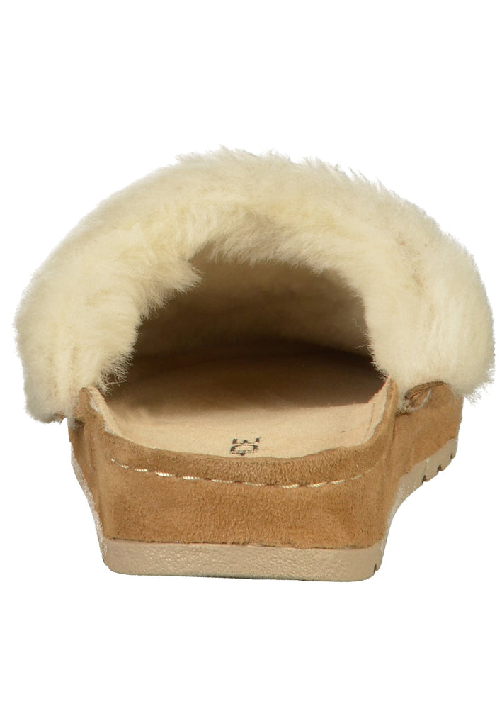 Rohde Pantoletten Textil Braun Warmfutter - surf4shoes