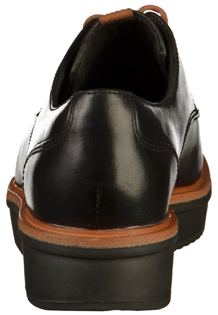 Clarks Halbschuhe Leder Schwarz - surf4shoes
