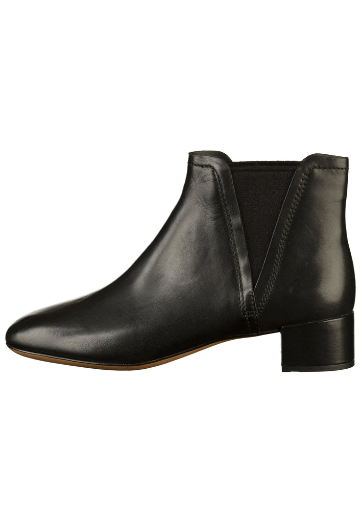 Clarks Stiefelette Leder/Textil Schwarz - surf4shoes