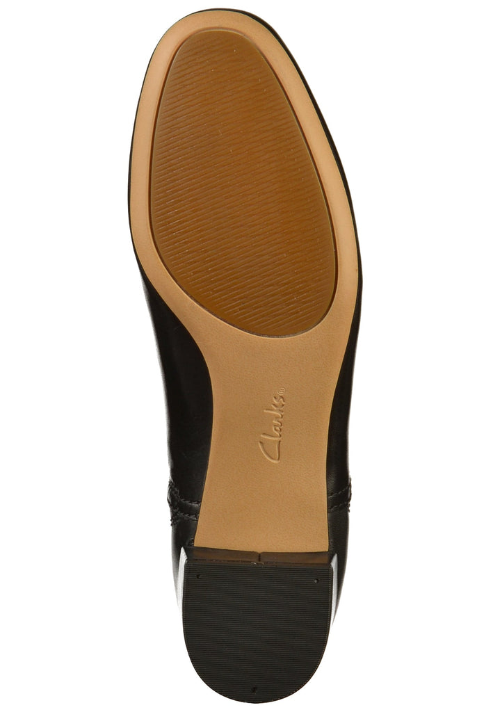 Clarks Stiefelette Leder/Textil Schwarz - surf4shoes