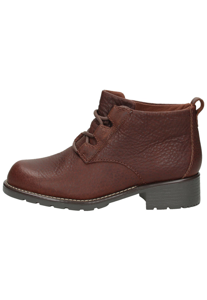 Clarks Stiefelette Leder Dunkelbraun - surf4shoes