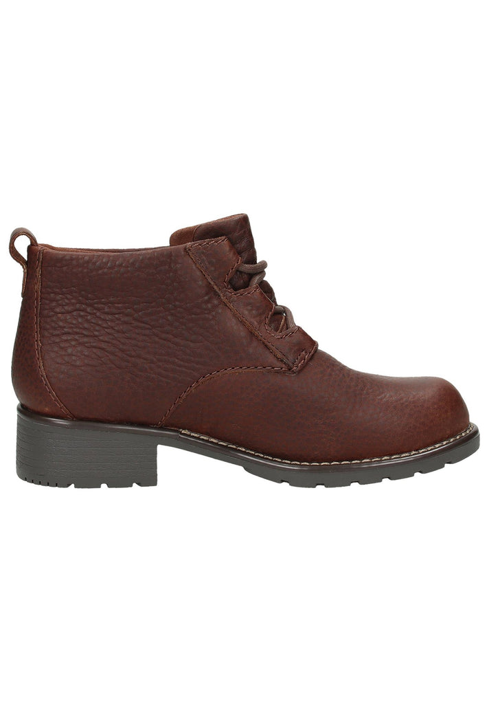 Clarks Stiefelette Leder Dunkelbraun - surf4shoes