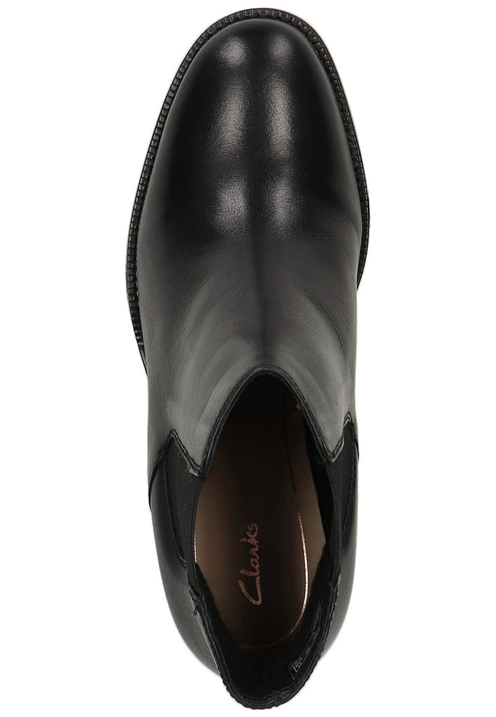 Clarks Stiefelette Leder Schwarz - surf4shoes