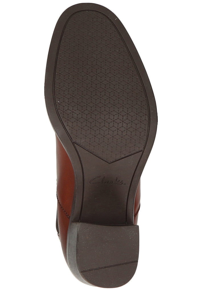 Clarks Stiefelette Leder Dunkelbraun - surf4shoes