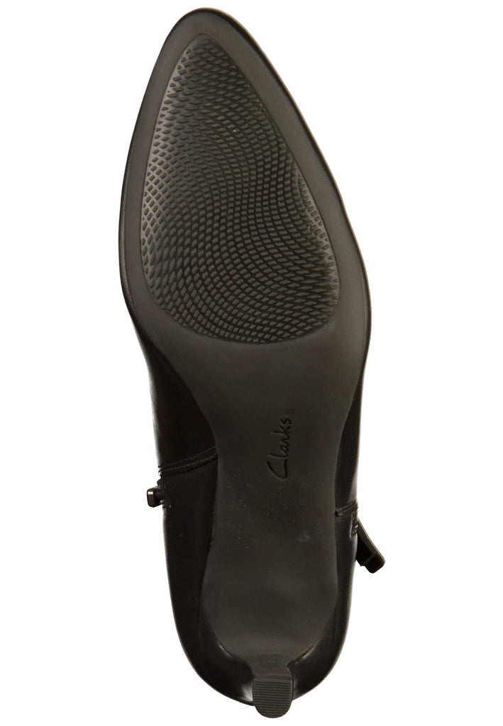 Clarks Stiefelette Leder Schwarz - surf4shoes