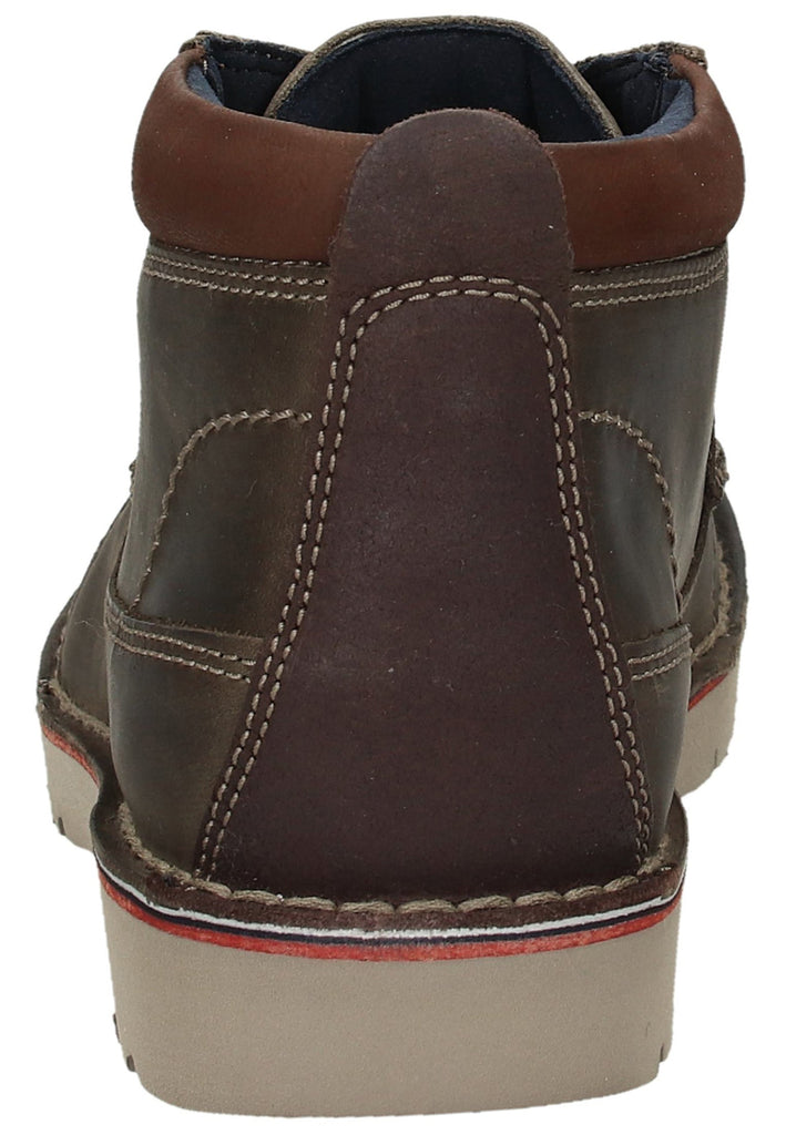 Clarks Stiefelette Leder Oliv - surf4shoes
