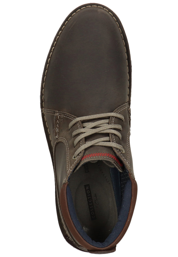 Clarks Stiefelette Leder Oliv - surf4shoes