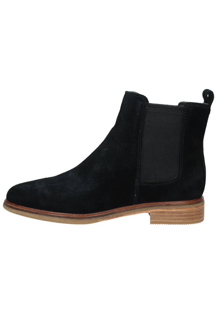 Clarks Stiefelette Veloursleder Schwarz - surf4shoes