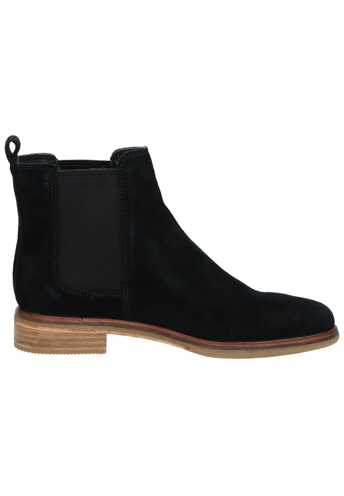 Clarks Stiefelette Veloursleder Schwarz - surf4shoes