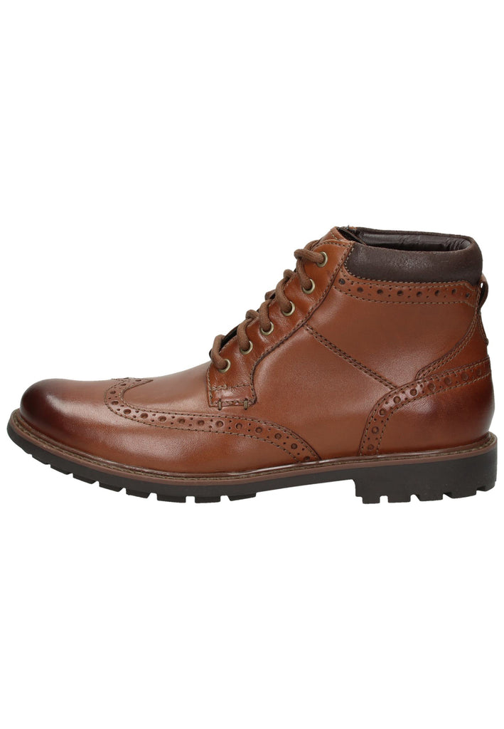 Clarks Stiefelette Leder Dunkelbraun - surf4shoes