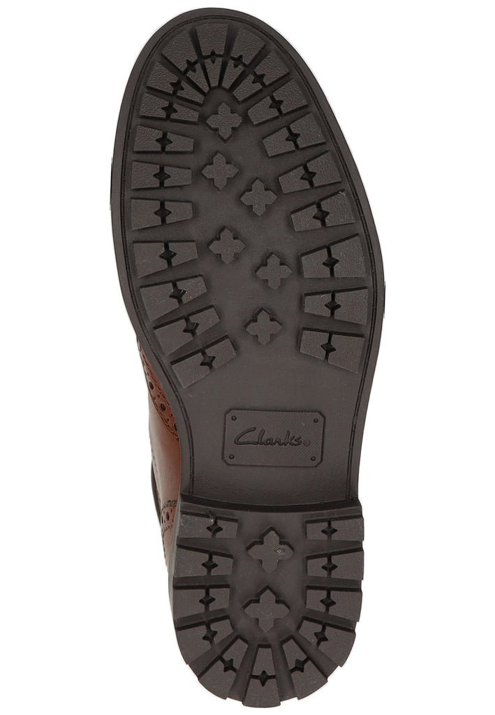 Clarks Stiefelette Leder Dunkelbraun - surf4shoes