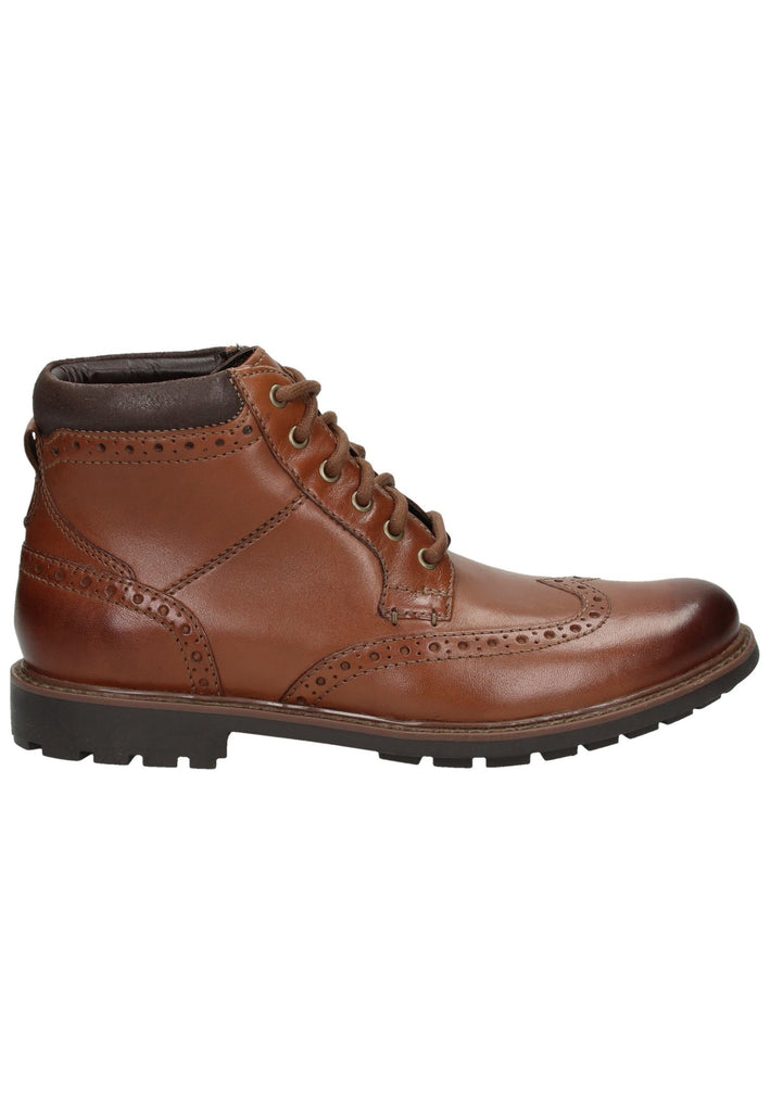 Clarks Stiefelette Leder Dunkelbraun - surf4shoes